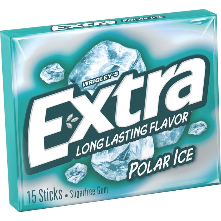 Wrigley Gum, Polar Ice, 15 Stick, 3/5"x2-3/5"x3" , 10/BX, Multi (MRS22036) Box of 10