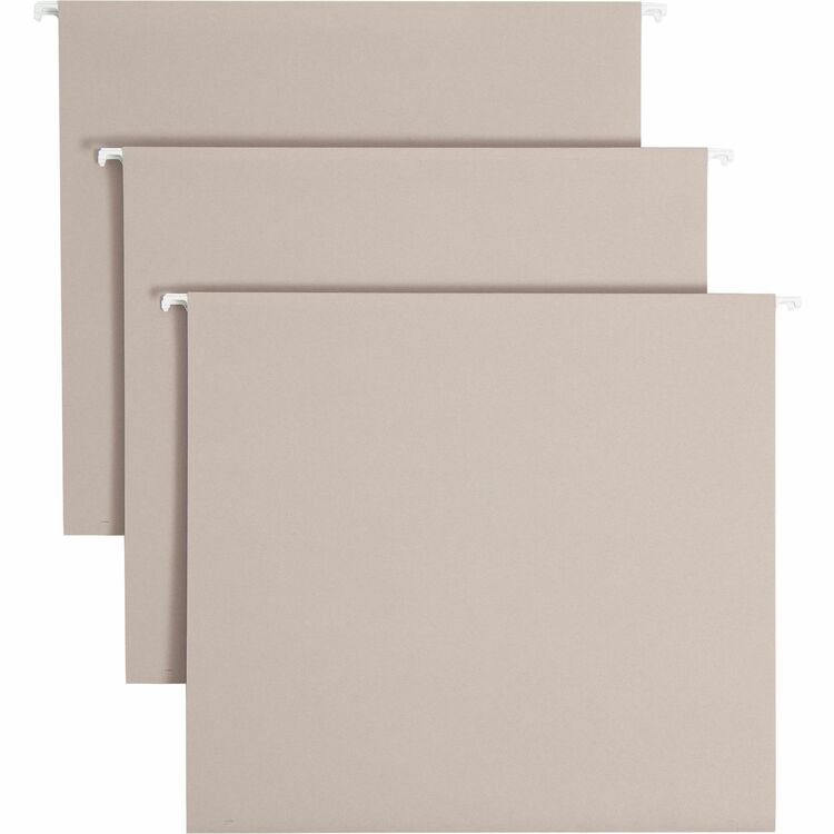 Smead Hanging Folder, Letter, 10-3/4"Wx12-3/4"Lx1/10"H, 18/BX, SGY (SMD64241)