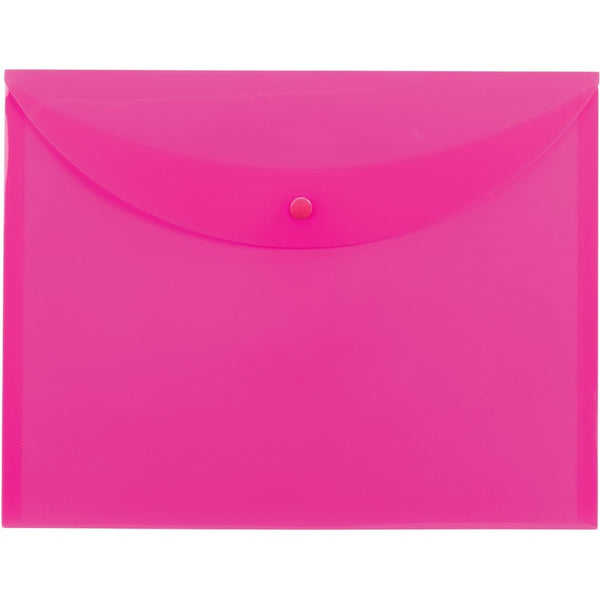 Smead Envelope, Snap Closure, 11-3/4"Wx1/10"Lx9"H, Pink (SMD89682)