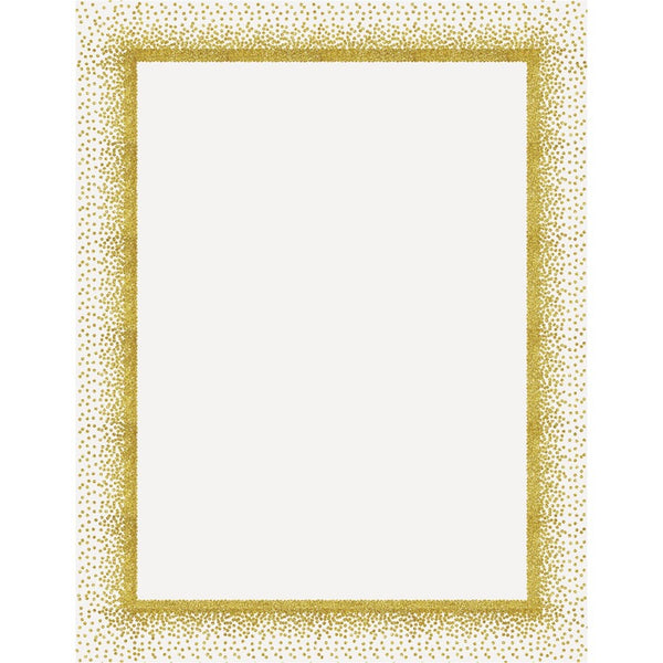 Geographics Confetti Gold Design Poster Board, Fun and Learning, Project, Sign, Display, Art, 28" x 22", Confetti Gold Design, 25/Carton, Yellow (GEO24759) Case of 25