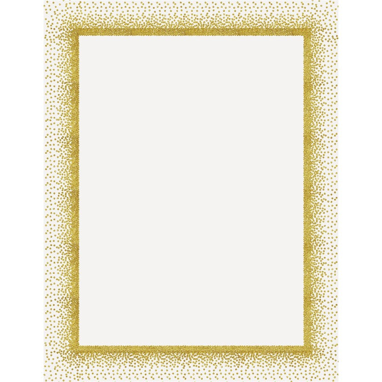 Geographics Confetti Gold Design Poster Board, Fun and Learning, Project, Sign, Display, Art, 28" x 22", Confetti Gold Design, 25/Carton, Yellow (GEO24759) Case of 25