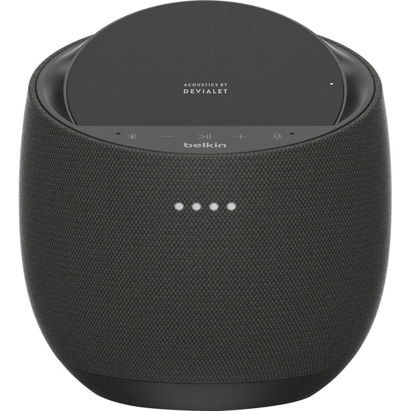 Belkin Smart Speaker, 6-2/5"Wx6-2/5"Dx6-3/5"H, Black (BLKG1S0001TTBK2) Each