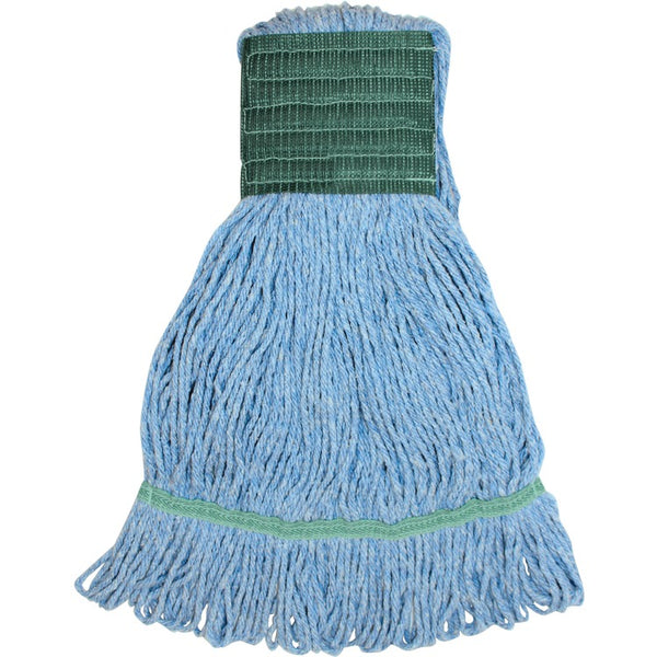 Genuine Joe Synthetic Blend Wide Band Loop Mop, 16oz., Blue (GJOMBL5B) Each