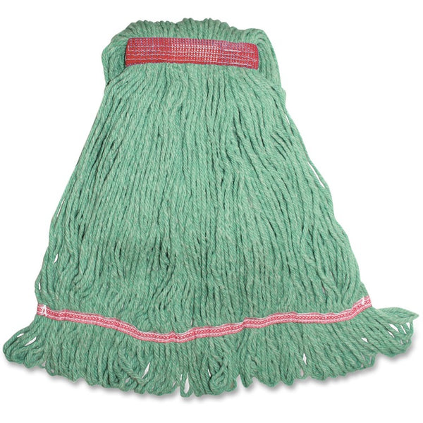 Genuine Joe Narrow Band Blend Loop Wet Mop, 12oz., Green (GJOLGR1B) Each