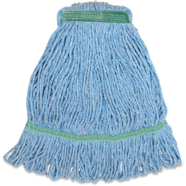 Genuine Joe Med Bland Narrow Band Looped Mop, Blue (GJOMBL1B) Each