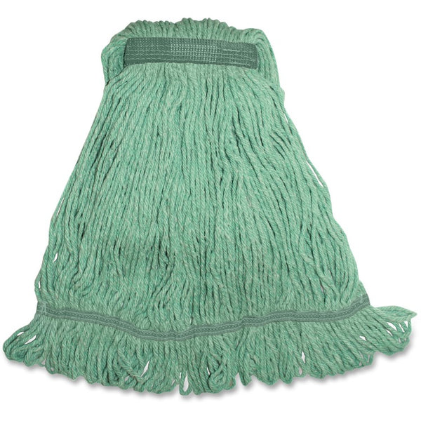 Genuine Joe Med Blend Narrow Band Wet Mop, Green (GJOMGR1B) Each