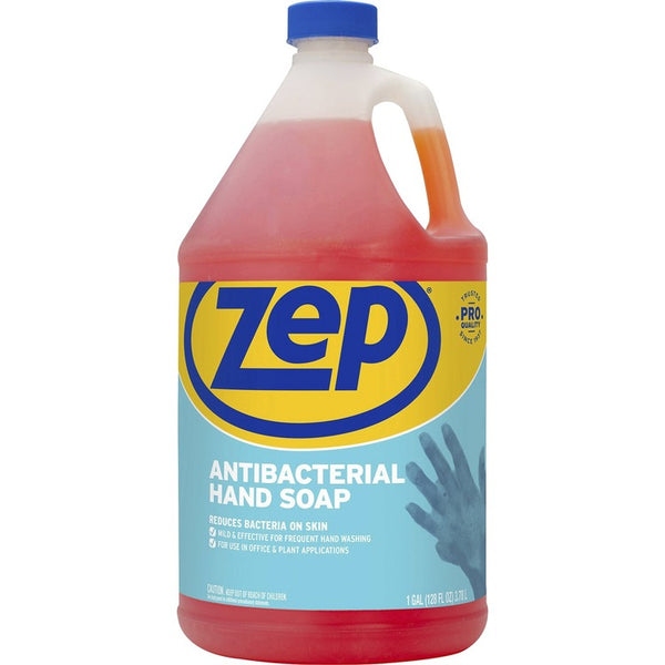 Zep Antimicrobial Hand Soap, Fresh Clean Scent, 1 gal (3.8 L), 4/Case (ZPER46124)