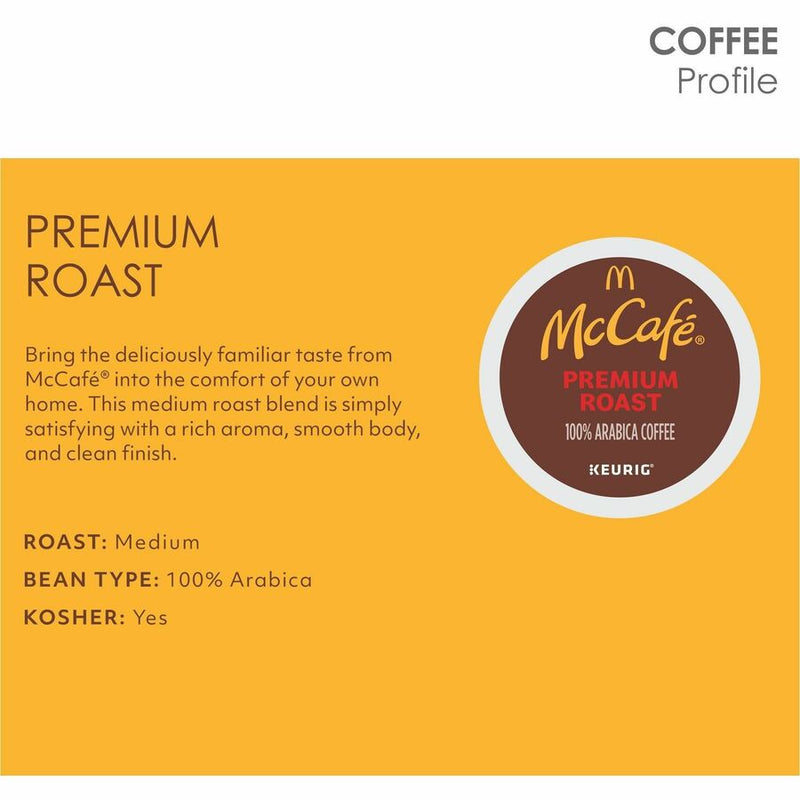 McCaf&eacute;® K-Cup Premium Roast Coffee, Compatible with Keurig Brewer, Medium, 24/Box (GMT8037) Box of 24