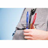 Paper Mate Bold Profile Retractable Ballpoint Pens, 1 mm Medium Point, Assorted Black, Blue & Red Ink, Assorted Barrels, 4-Pack (PAP2100912) Pack of 4