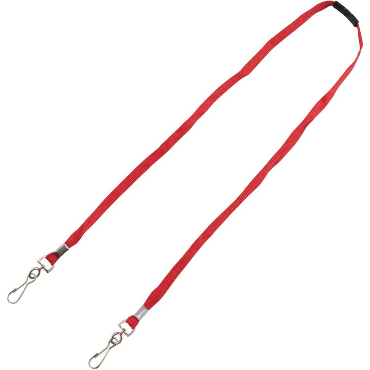 Advantus Face Mask Lanyard, 10/Pack, 30" Length, Red (AVT76115) Pack of 10