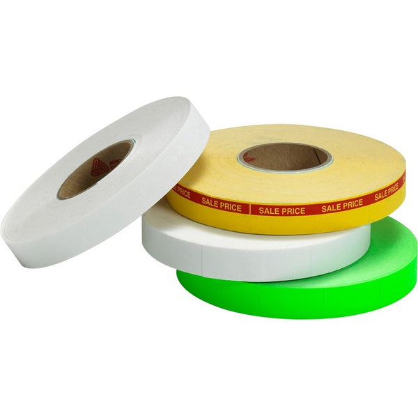 Monarch Model 1105/1110 Pricemarker Labels - 47/64" x 3/8", Rectangle - White - 1063 / Roll - 16 / Pack (MNK000542) Pack of 16