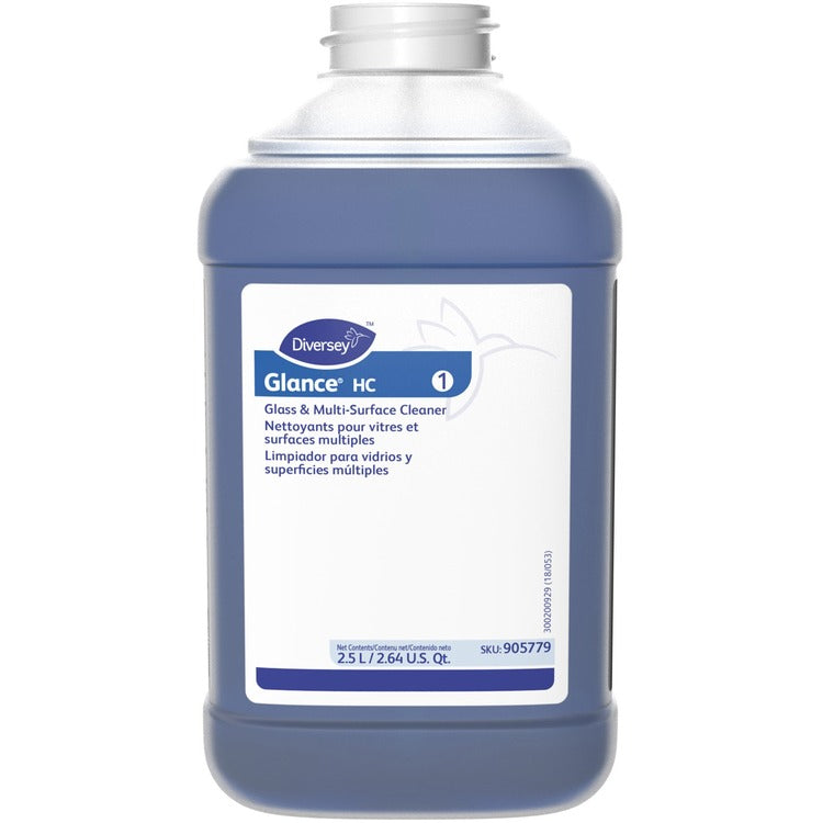 Diversey Glass/Multi-Surface Cleaner, J-Fill, Conc, 2.5L, Blue (DVO905779) Each