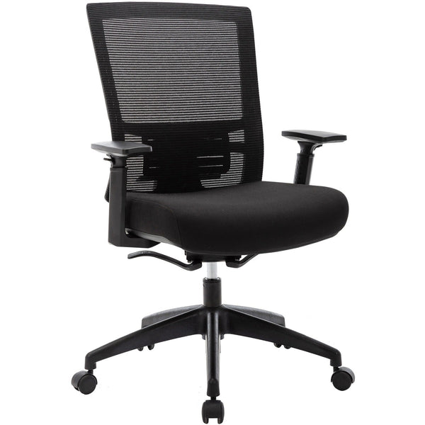 Lorell Task Chair, Mesh Back, 27-1/2"X27-1/2"X43-3/8" , Black (LLR62626)