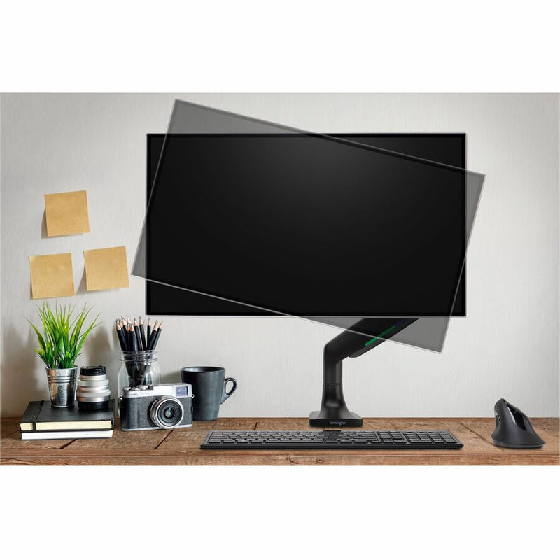 Kensington SmartFit Mounting Arm for Monitor, Curved Screen Display, Flat Panel Display, Black, Landscape/Portrait, Height Adjustable, 1 Display(s) Supported, 13" to 34" Screen Support (KMW59600) Each