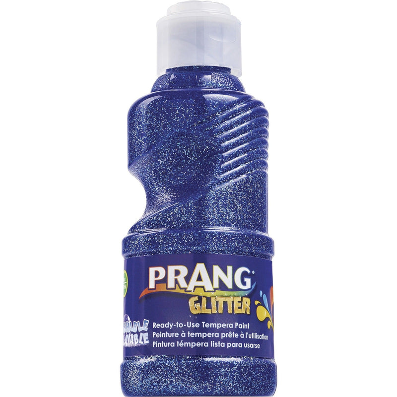 Prang Ready-to-Use Glitter Paint, 8 fl oz, Glitter Blue (DIXX11775) Each