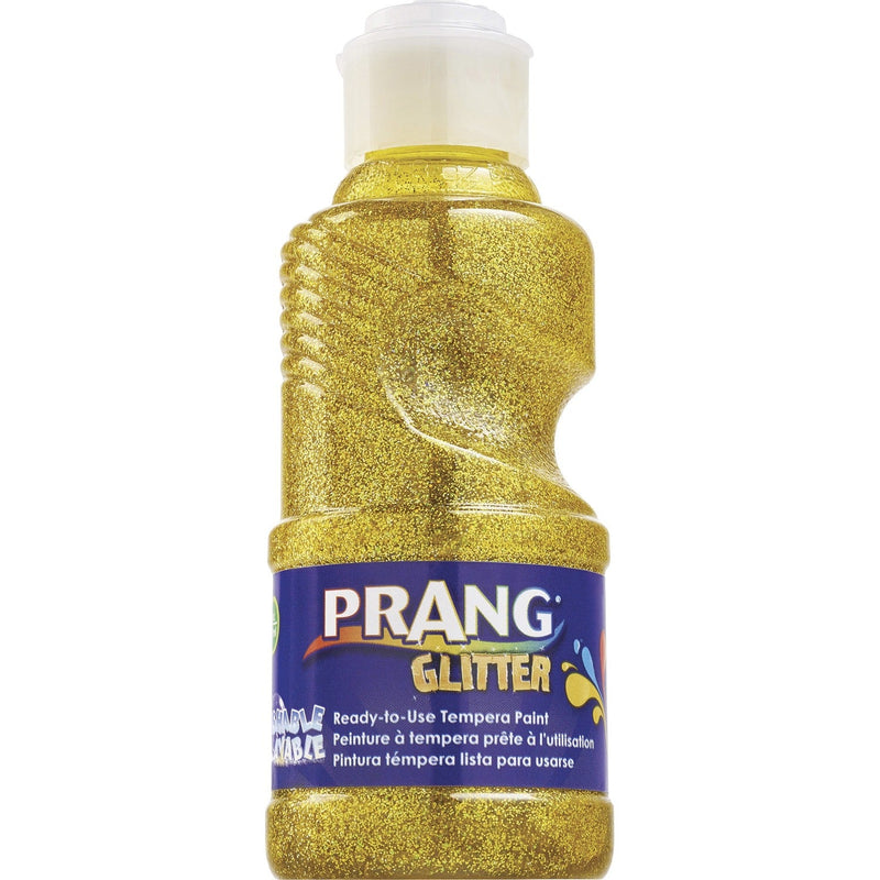 Prang Ready-to-Use Glitter Paint, 8 fl oz, Glitter Yellow (DIXX11773) Each