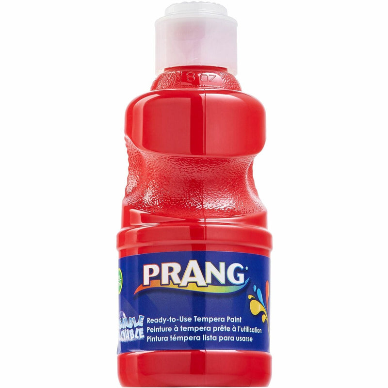 Prang Ready-to-Use Washable Tempera Paint, 8 fl oz, Red (DIXX10801) Each