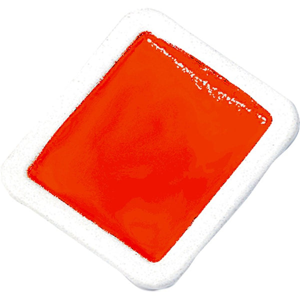 Prang Watercolor Refills,Half-Pan,Semi-Moist,12/Dz,Red Orange (DIXX8010) Dozen