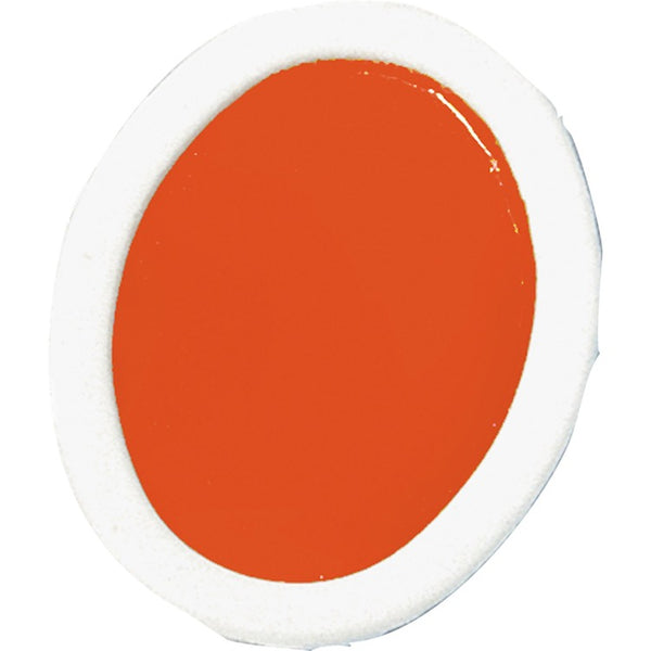 Prang Watercolor Refills,Oval-Pan,Semi-Moist,12/Dz,Red Orange (DIXX810) Dozen