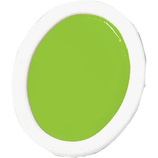 Prang Watercolor Refills,Oval-Pan,Semi-Moist,12/Dz,Yellow Green (DIXX812) Dozen