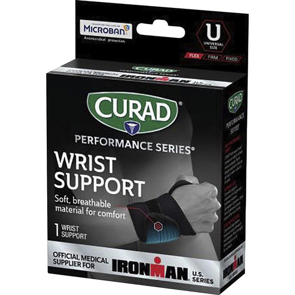 Curad Universal Wraparound Wrist Supports, Black, Neoprene (MIICURIM19710) Each