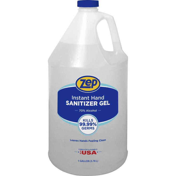 Zep Hand Sanitizer Gel, Clean Scent, 1 gal (3.8 L), Kill Germs, Hand, Clear, Residue-free (ZPE355824)