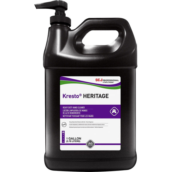 SC Johnson Super Heavy Duty Hand Cleanser, Fresh Citrus Scent, 1 gal (3.8 L), Soil Remover, Industrial, Clear, Heavy Duty, Non-abrasive (SJN09102) Each