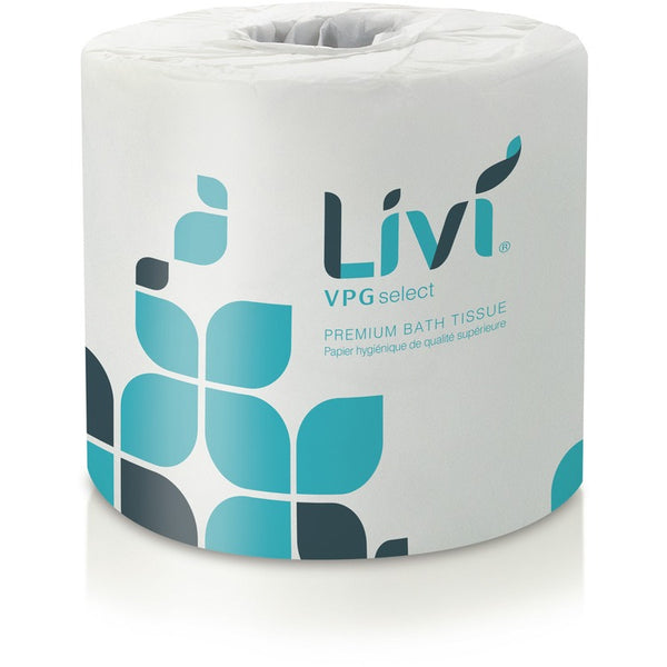 Livi VPG Select Bath Tissue, 2 Ply, 3.75" x 4.06", 500 Sheets/Roll, White, 80/Case (SOL21547) Case of 80