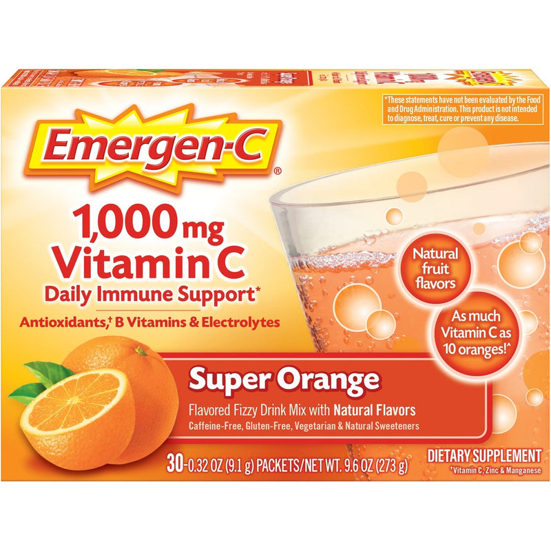 Emergen-C Super Orange Vitamin C Drink Mix - For Immune Support - Super Orange - 1 / Each (GKC30203) Each