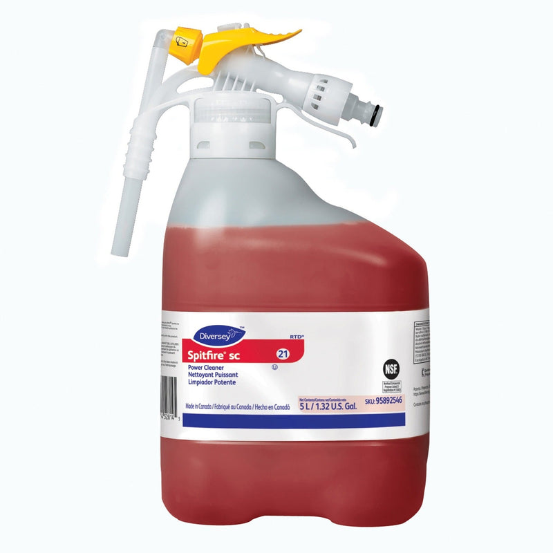 Diversey Spitfire SC Power Cleaner - Ready-To-Use Liquid - 169.1 fl oz (5.3 quart) - Fresh Pine Scent - 1 Pack - Red (DVO95892546) Each