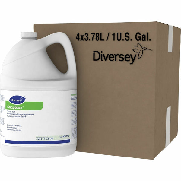 Diversey SnapbackTM Spray Buff, Ready-To-Use Liquid, 128 fl oz (4 quart), Mild, Pleasant, Characteristic Scent, 4/Container, Straw (DVO904116) Case of 4