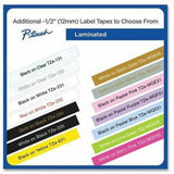 Brother TZe Series Standard Adhesive Laminated Labeling Tape, 0.5", Black on White, 4/Pack (BRTTZE2314PKB) Pack of 4
