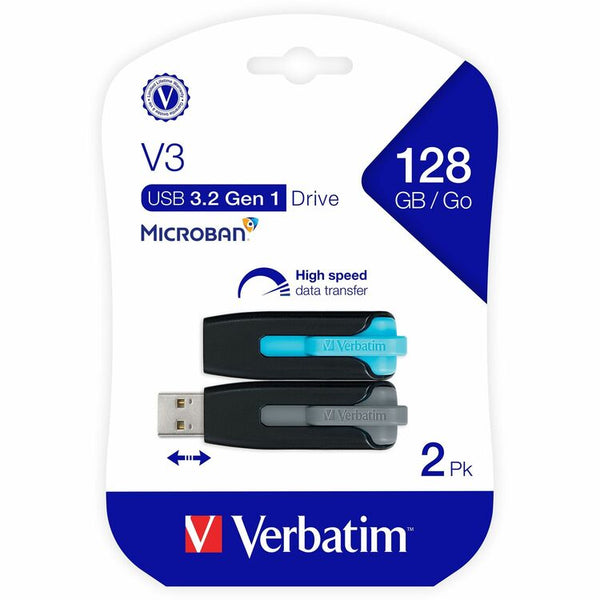 Verbatim 128GB Store 'n' Go&reg; V3 USB 3.2 Gen 1 Flash Drive (VER70898)