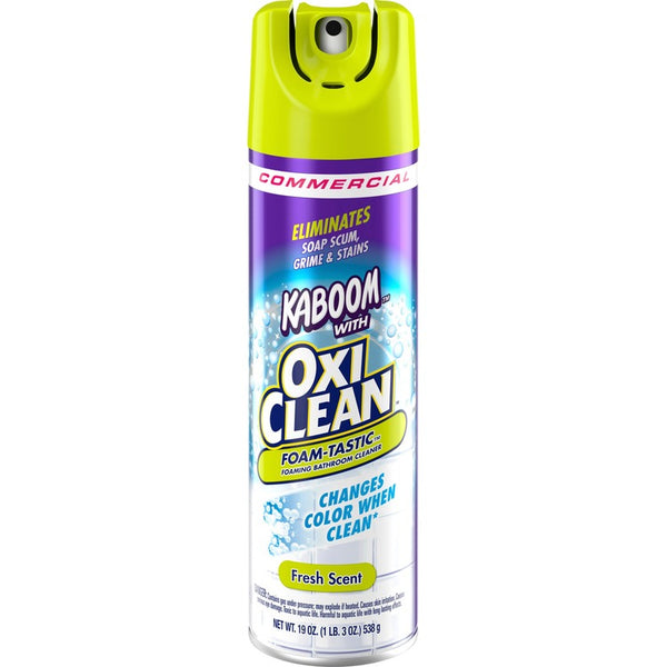 Kaboom Foam-Tastic Bath Cleaner - Ready-To-Use Foam Spray - 19 oz (1.19 lb) - Fresh ScentAerosol Spray Can - 1 Each (CDC5703700071) Each