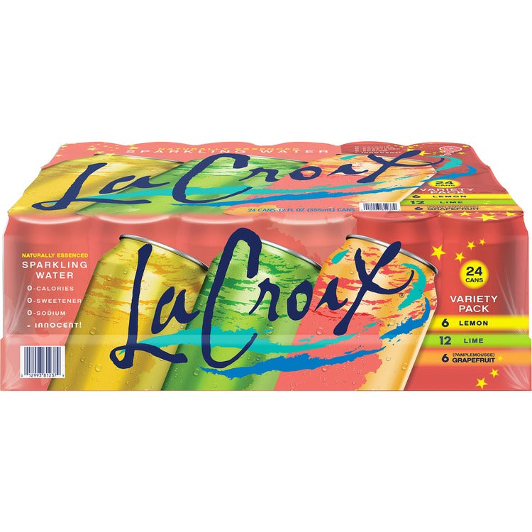 LaCroix Lemon, Lime and Grapefruit Flavored Sparkling Water - Ready-to-Drink - 12 fl oz (355 mL) - 24 / Case / Can (LCX81237)