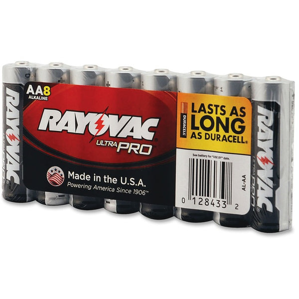 Rayovac Ultra Pro Alkaline AA Batteries - AA - 1.50 V - 96 / Carton (RAYALAA8JCT) Case of 12
