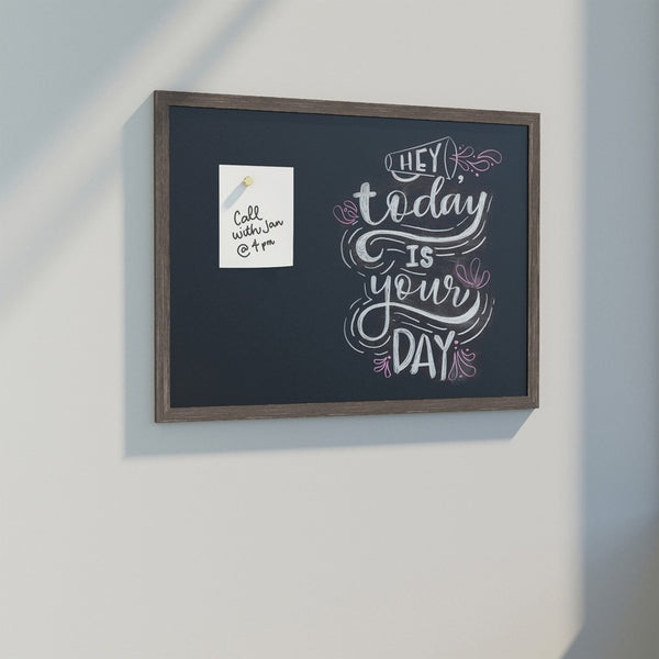 U Brands Decor Magnetic Chalkboard - 48" (4 ft) Width x 36" (3 ft) Height - Medium Density Fiber (MDF) Frame - Horizontal/Vertical - 1 Each