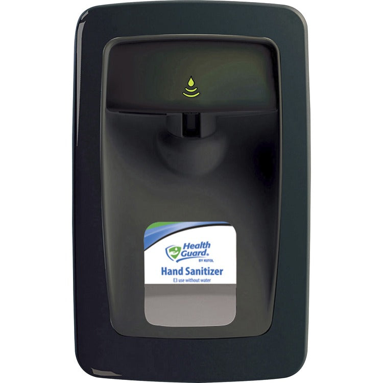 Health Guard Designer Series No Touch Dispenser - Automatic - 1.06 quart Capacity - Support 4 x C Battery - Touch-free, Key Lock, Refillable - Black - 1Each (KUTNS011BK31) Each