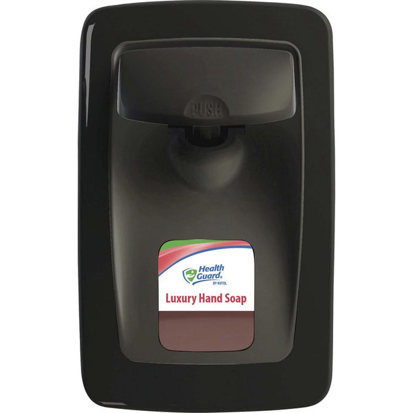 Health Guard Manual Dispenser - Manual - 1.27 quart Capacity - Durable, Germ Free, Wall Mountable, Leak Proof, Key Lock, Refillable - Black - 1Each (KUTSS001BK31) Each