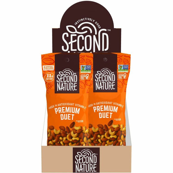 Second Nature Premium Duet Nut Mix, 2 oz Bag, 12 Bags/Box (KAR01172) Box of 12