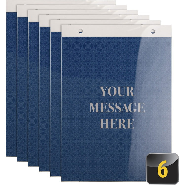 Officemate Vertical Sign Holder, 6PK - 1 / Each - 8.5" x 11", - 8.50" Holding Width x 11" Holding Height - Rectangular Shape - Easy to Use, Durable, Hanging Hole - Plastic - Clear (OIC23060) Box of 6