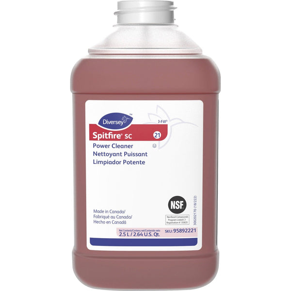 Diversey Spitfire SC Power Cleaner - Ready-To-Use Spray, Liquid - 169.1 fl oz (5.3 quart) - Pine ScentBottle - 2 / Carton - Red (DVO95892221) Case of 2