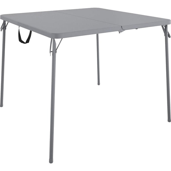 Cosco XL Fold-in-Half Card Table - Four Leg Base 38.50"x 38.50", 29.50", - Gray (CSC14036GRY1E) Each