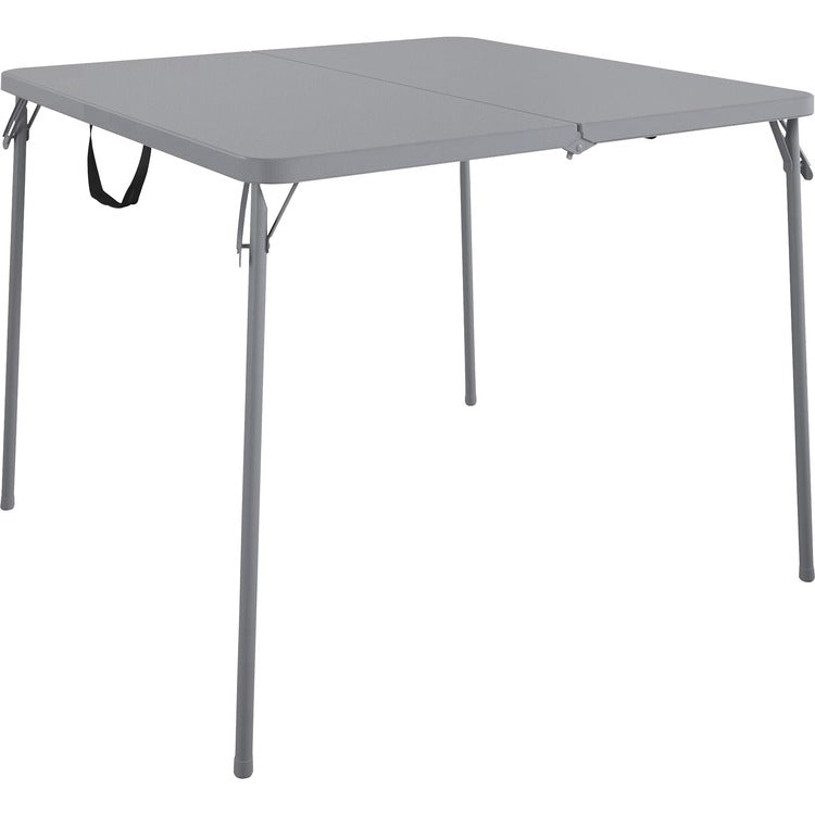 Cosco XL Fold-in-Half Card Table - Four Leg Base 38.50"x 38.50", 29.50", - Gray (CSC14036GRY1E) Each