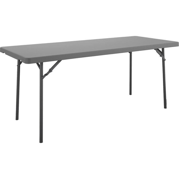 Cosco Zown Corner Blow Mold Large Folding Table 4" x 60", 29.25", - Gray (CSC60525SGY1E) Each
