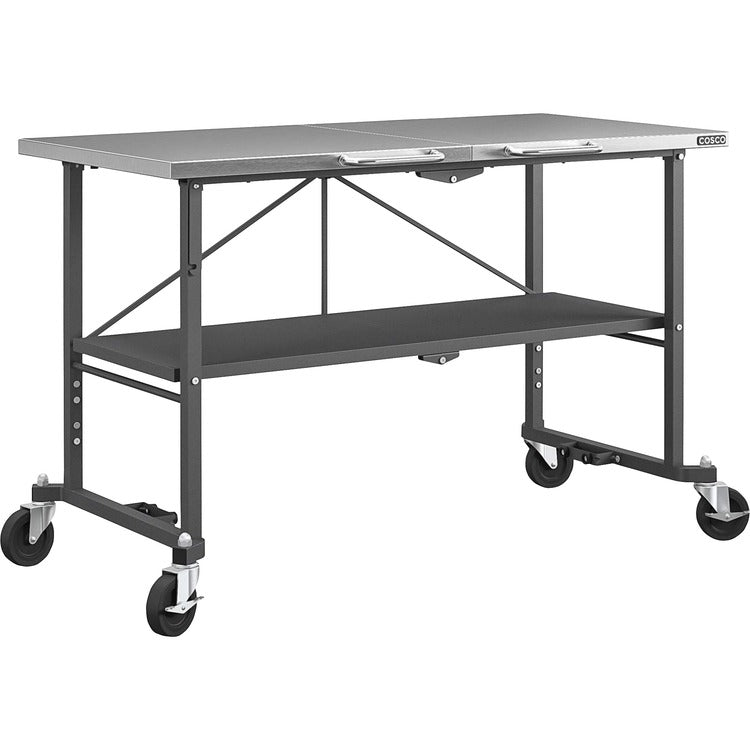 Cosco Commercial SmartFold Portable Workbench - Four Leg Base - 4 Legs x 52"x 25.50", 34.70" Height (CSC66771DKG1E) Each