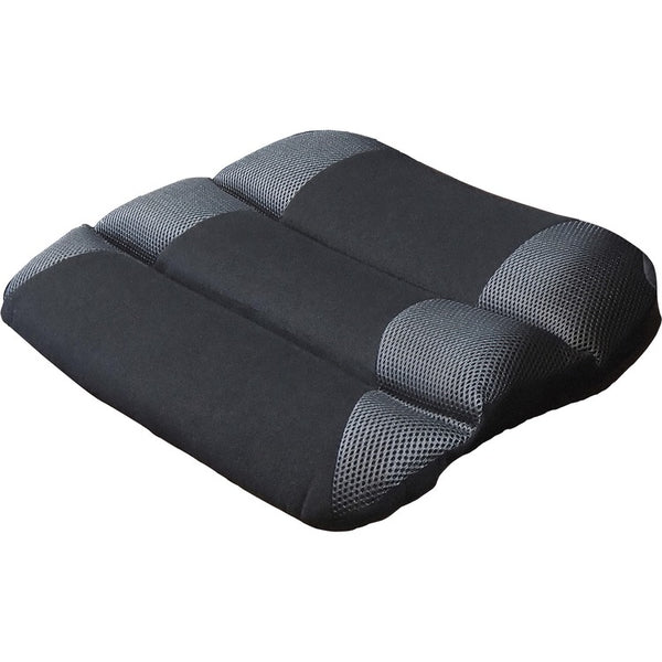 Kantek Memory Foam Seat Cushion - Memory Foam, Fabric, Rubber - Ergonomic Design, Comfortable, Washable, Easy to Clean - Black, Gray - 1Each (KTKLS365) Each