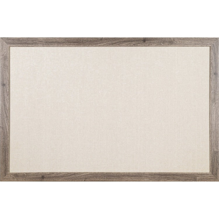 U Brands Linen Bulletin Board, 36" X 24" , Rustic MDF Frame (UBR4891U0001) Each
