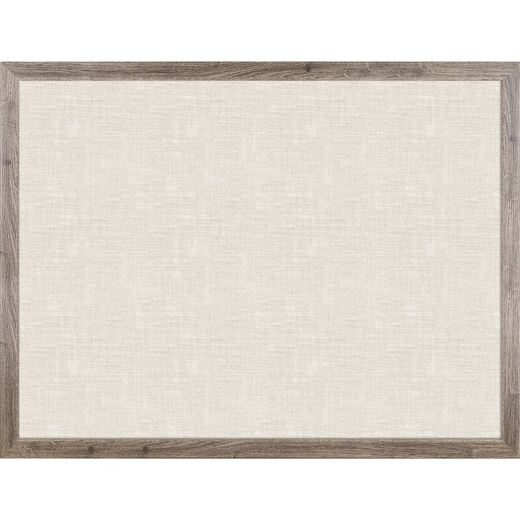 U Brands Linen Bulletin Board, 48" X 36" , Rustic MDF Frame (UBR4894U0001) Each