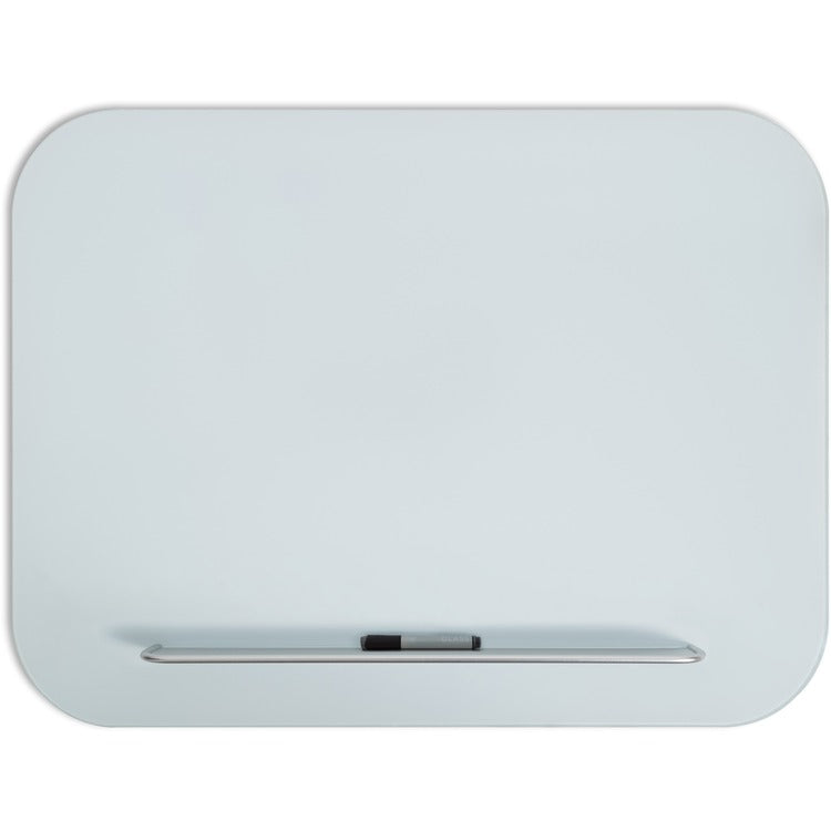 U Brands Magnetic White Glass Dry-Erase Board, 48" X 36" - 48" (4 ft) Width x 36" (3 ft) Height (UBR4849U0001) Each
